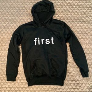 NWOT First black hoodie sweatshirt Damelio